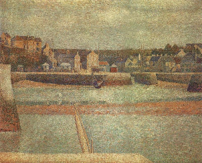 Georges Seurat The Reflux of Port en bessin Norge oil painting art